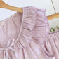 Solid Color Ruffled Tank Pajama Set - image 9