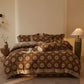 Vintage Geometric Cotton Double Gauze Bedding Set(4PCS) - image 10
