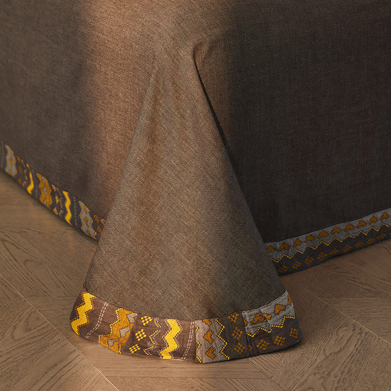 Wavy Stripe Cotton Double Gauze Bedding Set(4PCS) - image 4