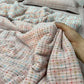 Colorful Check & Dot Cotton Gauze Bedding Set(4PCS) - image 3