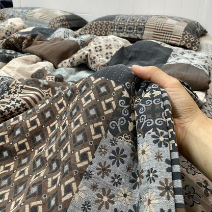 Ownkoti Vintage Patchwork Cotton Double Gauze Bedding - Bedding Set - King - image 0