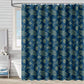 Ginkgo Inspired Print Shower Curtain - Blue - 90"W x 71"L - image 2