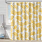 Artistic Ginkgo Leaf Print Shower Curtain - White - 90"W x 71"L - image 6