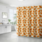 Orange Ginkgo Leaf Print Shower Curtain - image 3