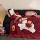 Exquisite Horse Knit Festive Throw Blanket - image 2