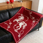 Artistic Galloping Horse Knitted Throw Blanket - image 2