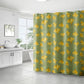 Golden Ginkgo Leaf Print Shower Curtain - image 5