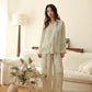 Fresh Green Floral Pajama Set - image 1
