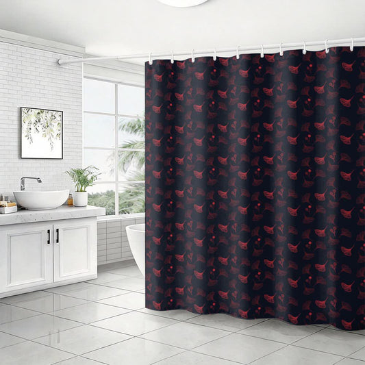 Country Ginkgo Leaf Print Shower Curtain - image 1