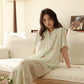Fresh Green Floral Pajama Set - Green - Short Seelve - XL - image 14
