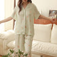 Fresh Green Floral Pajama Set - image 18