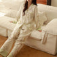 Pastoral Floral Long Sleeve Loungewear Set - image 3