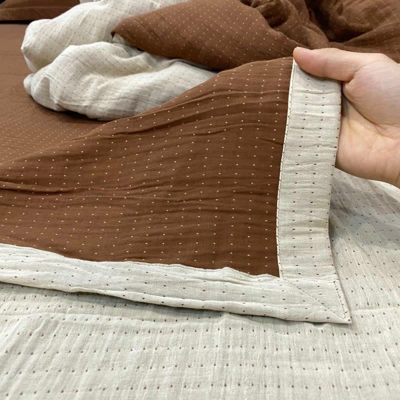 Minimal Dot Cotton Double Gauze Bedspread - image 1