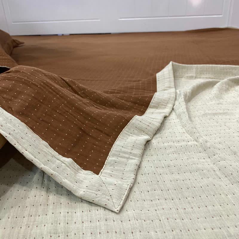 Minimal Dot Cotton Double Gauze Bedspread - image 3