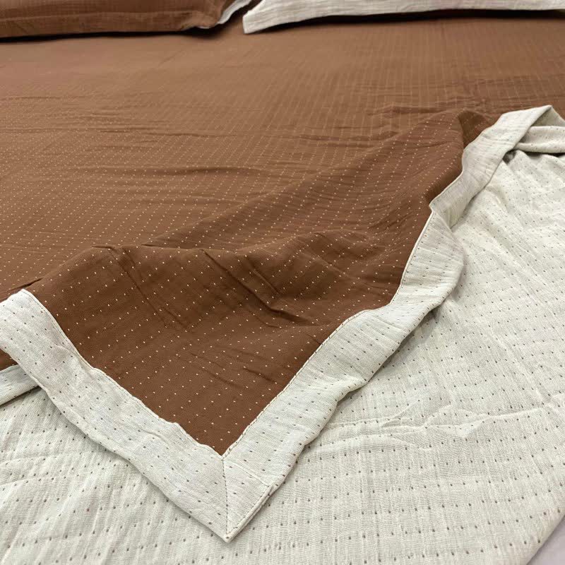 Minimal Dot Cotton Double Gauze Bedspread - image 2