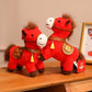 Red Zodiac Horse Decorative Plush Toy - image 1