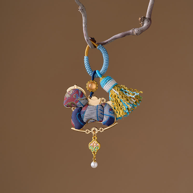 Oriental Horse Tassel Hanging Ornament - Blue - 3PCS - 1.83"W x 1.97"L - image 9