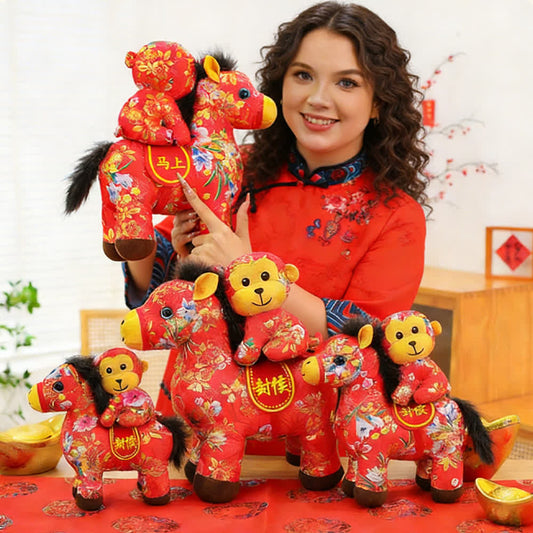 Chinese Zodiac Horse Traditional Plush Toy - image 1