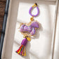 Handmade Oriental Horse Decorative Hanging Ornament - Purple - 2PCS - 1.97"W x 5.79"L - image 4
