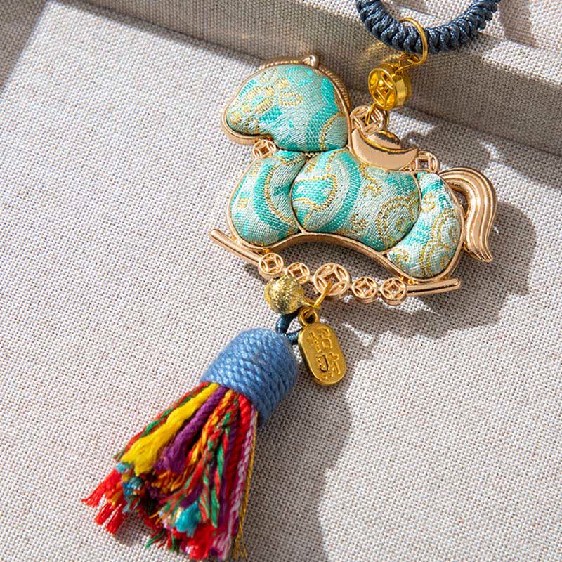 Handmade Oriental Horse Decorative Hanging Ornament - image 9