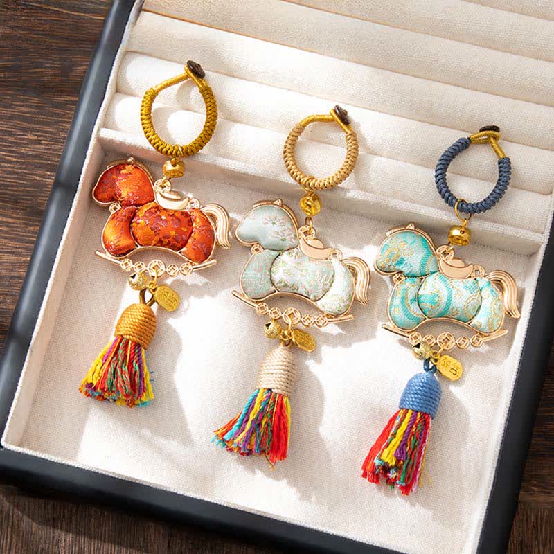 Handmade Oriental Horse Decorative Hanging Ornament - image 1