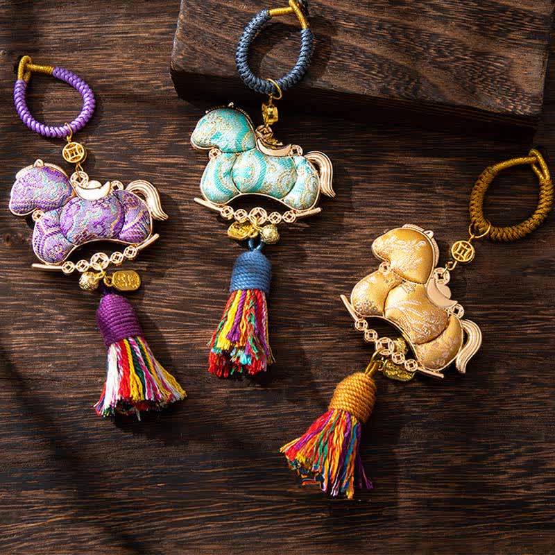 Handmade Oriental Horse Decorative Hanging Ornament - image 2