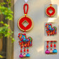 Auspicious Festive Horse Hanging Ornament - Red - Copper Coin - 4.72"W x 16.53"L - image 4