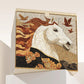 Retro Horse Bird Fabric Storage Basket - image 1