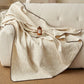 Textured Leaf Cotton Linen Quilt - image 1