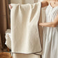 Textured Geometric Floral Cotton Linen Quilt - image 12