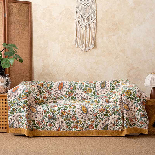 Ownkoti Reversible Paisley & Floral Cotton Gauze Blanket - image 1