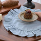Minimalist Solid Color Ruffled Edge Placemat(4PCS) - image 14
