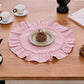 Minimalist Solid Color Ruffled Edge Placemat(4PCS) - image 3