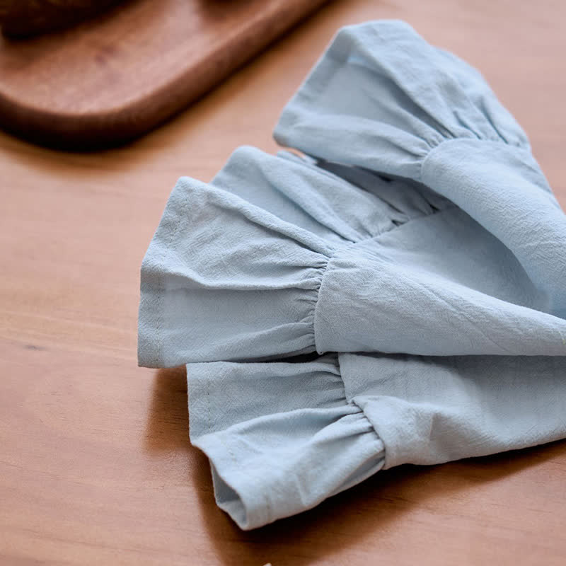 Minimalist Solid Color Ruffled Edge Placemat(4PCS) - image 16