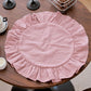 Minimalist Solid Color Ruffled Edge Placemat(4PCS) - image 5