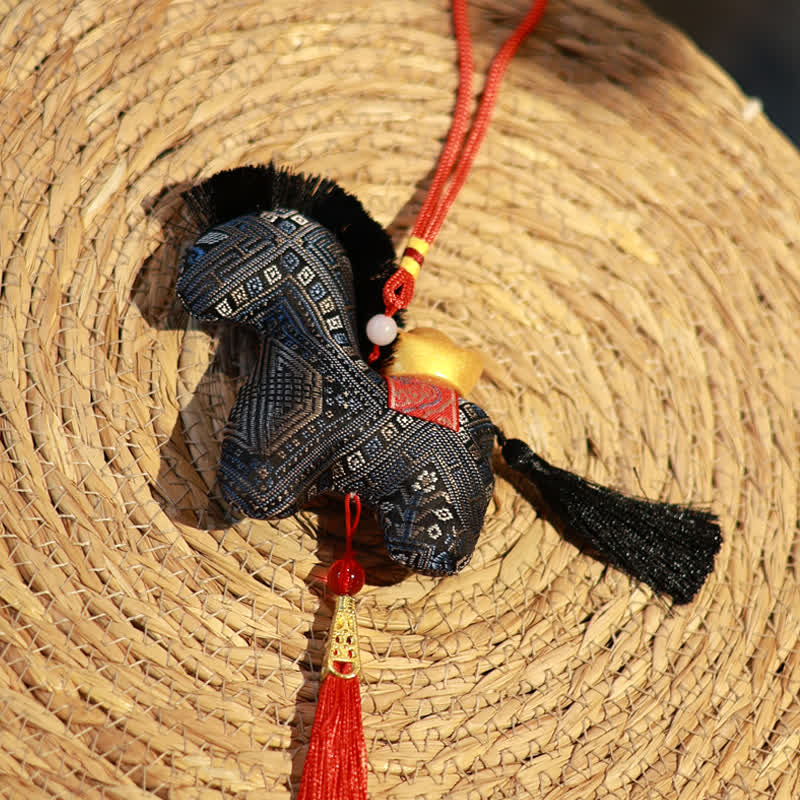 Ownkoti Heritage Style Artisan Horse Plushie - Dark Blue - 2PCS - 4"H - image 25