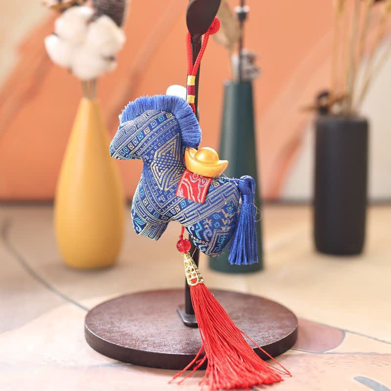 Ownkoti Heritage Style Artisan Horse Plushie - Blue - 2PCS - 4"H - image 22