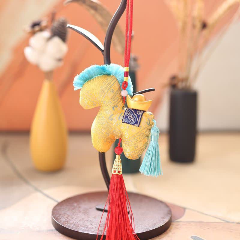 Ownkoti Heritage Style Artisan Horse Plushie - Yellow - 2PCS - 4"H - image 19