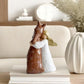 Hand-Painted Girl & Horse Resin Home Decor - image 2