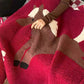 Festive Equestrian Red Fleece Blanket - image 9
