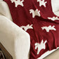 White Pegasus Motif Fleece Blanket - image 3