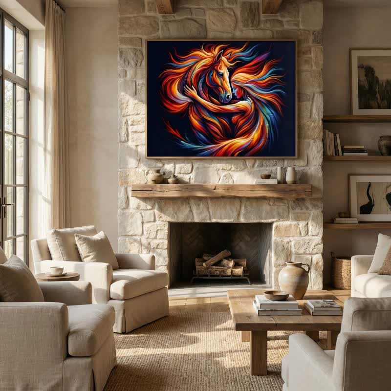 Horse & Goddess Decorative Wall Art - image 2