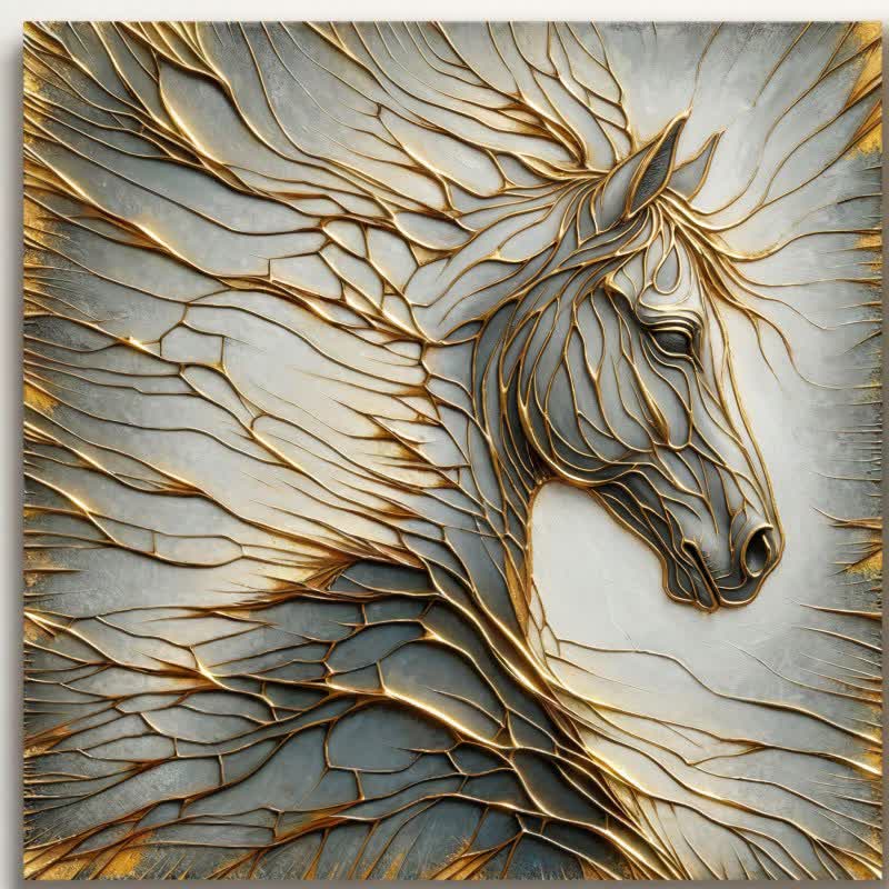 Horse 3D Effect Decorative Wall Art - image 1