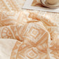 Beige Geometric Pattern Cotton Gauze Quilt - image 2