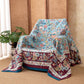 Blue Floral Cotton Gauze Quilt - image 2