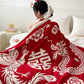 Auspicious Phoenix Knit Throw Blanket - image 3
