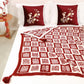 Oriental Auspicious Pattern Plaid Throw Blanket - image 4