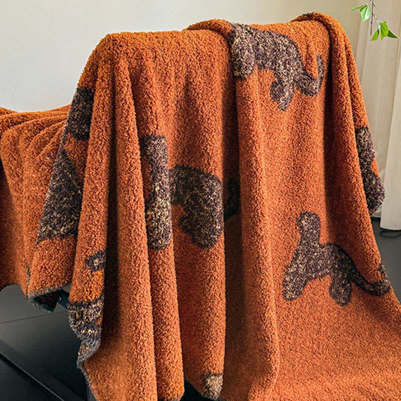 Vintage Leopard Fluffy Throw Blanket - image 7
