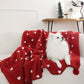 Heart Pattern Throw Blanket with Pom-Poms - image 12