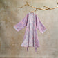 Weekend Escapades Natural Leaf Cotton Gauze Kimono Robe - Purple - L - image 14